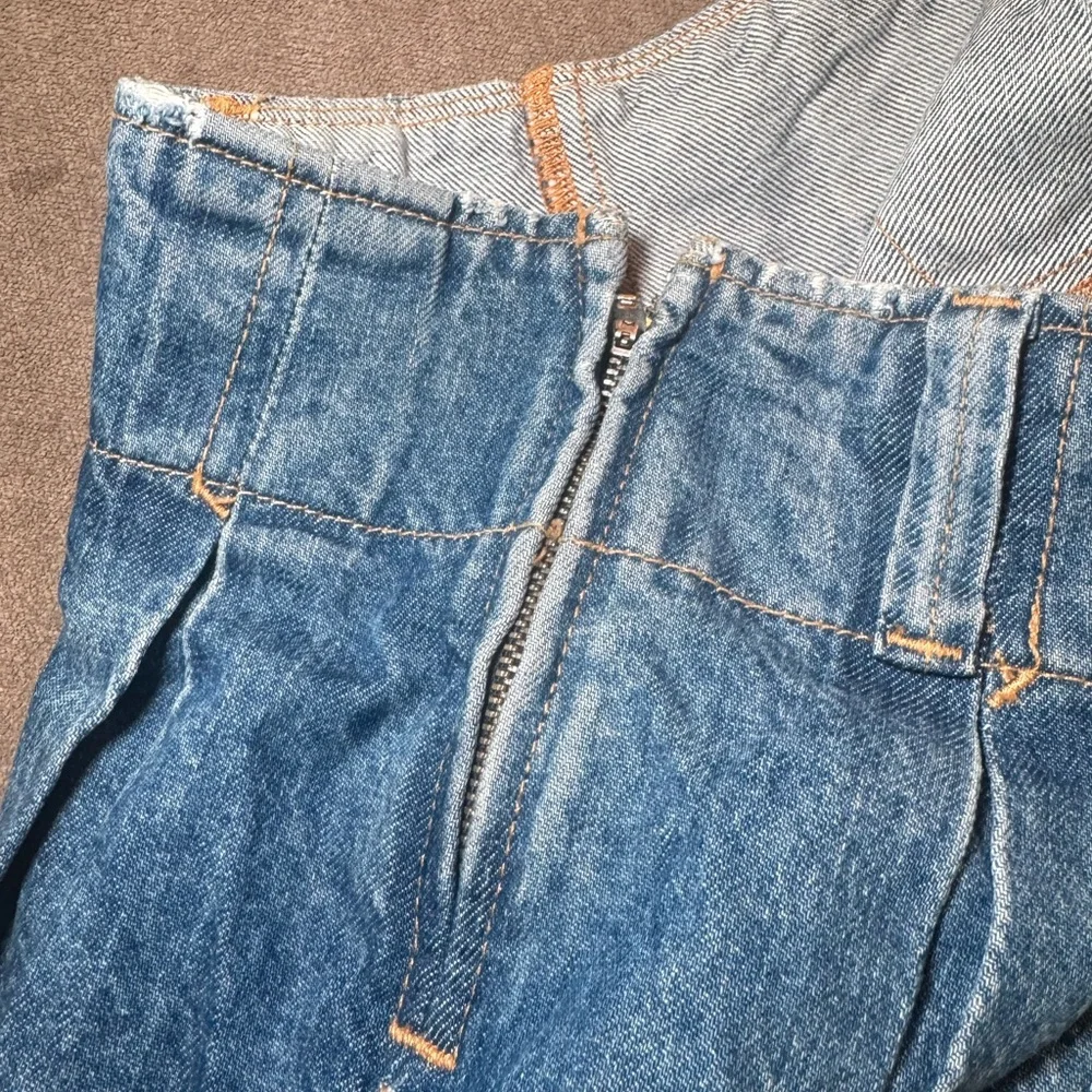 Denim Y2K Pleated Mini Skort